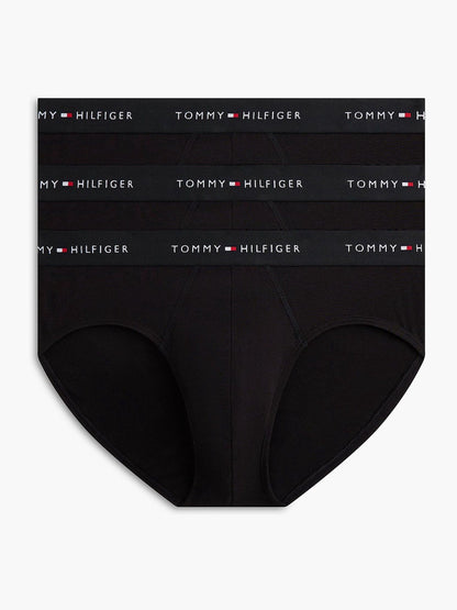 Dsiney Kidz - Tommy Hilfiger Black Chrome Cotton Stretch Briefs 3 Pack image 1