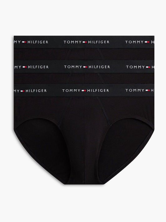 Disney Kidz - Tommy Hilfiger Black Chrome Cotton Stretch Briefs 3 Pack image 1