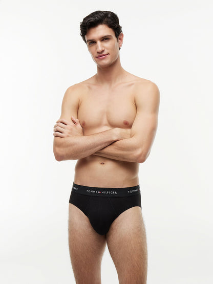 Dsiney Kidz - Tommy Hilfiger Black Chrome Cotton Stretch Briefs 3 Pack image 2