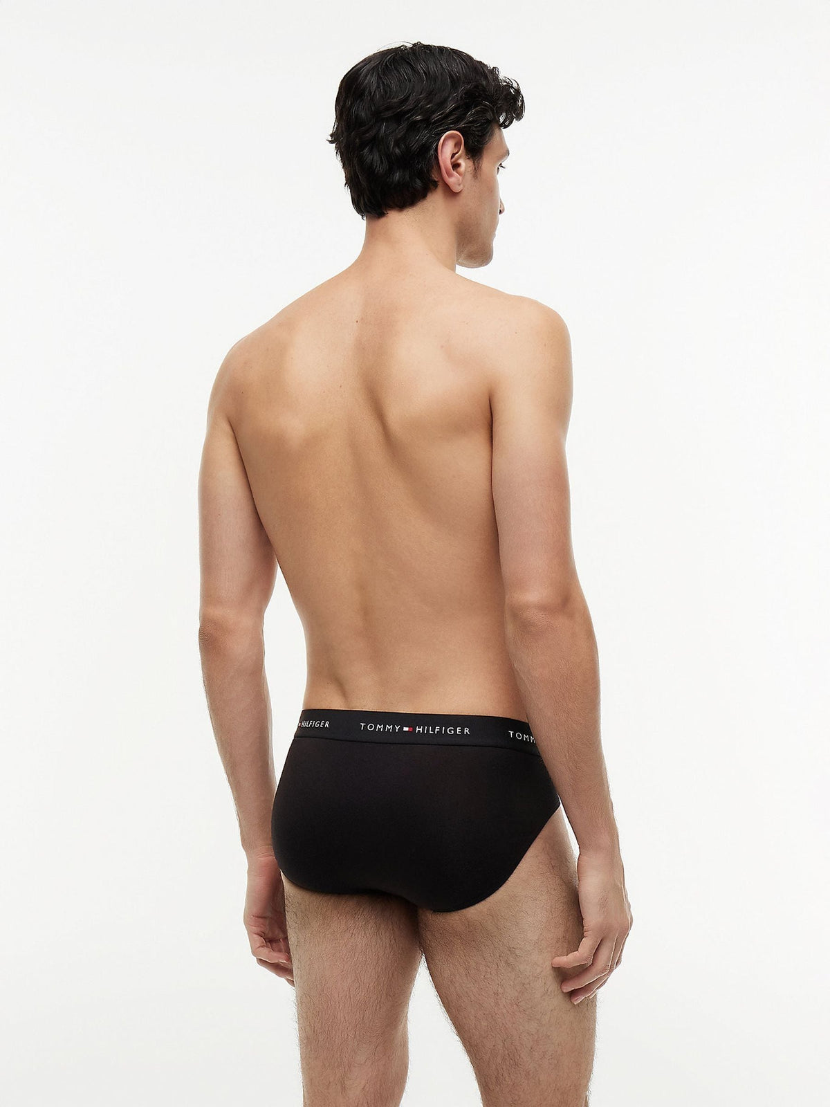 Dsiney Kidz - Tommy Hilfiger Black Chrome Cotton Stretch Briefs 3 Pack image 3