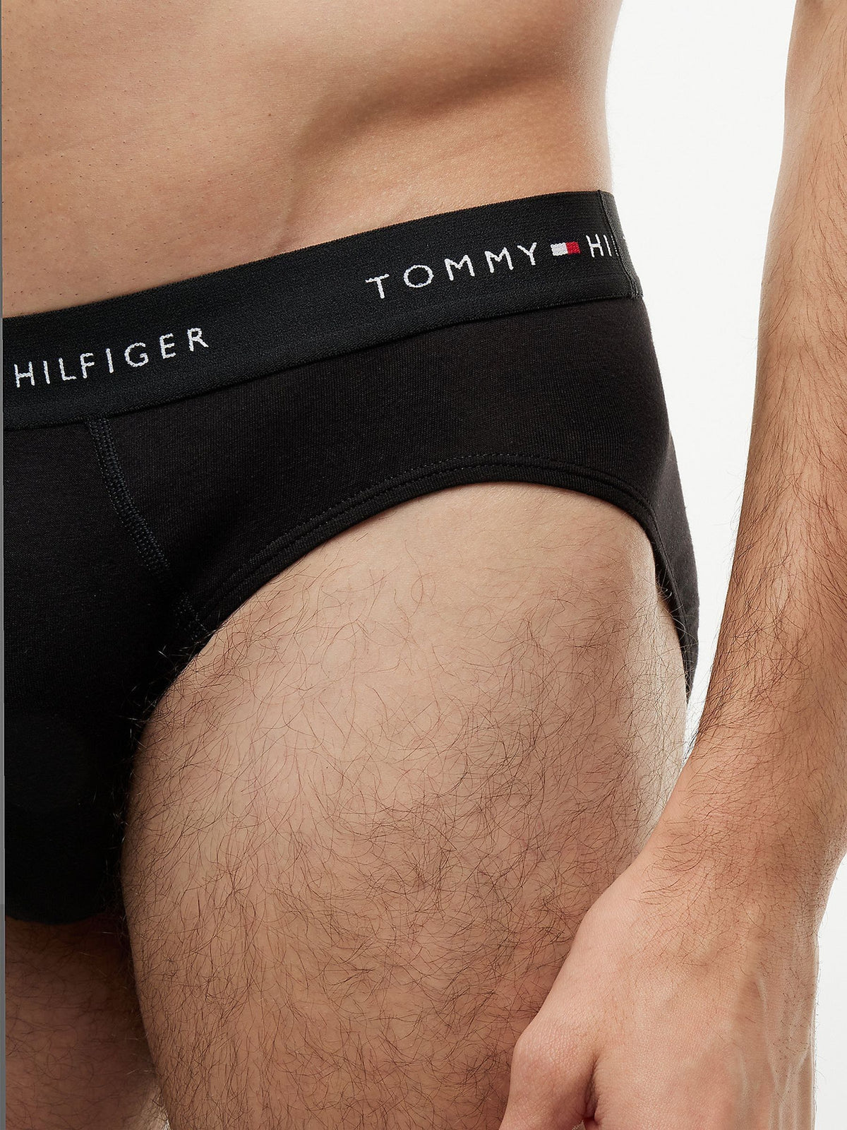 Dsiney Kidz - Tommy Hilfiger Black Chrome Cotton Stretch Briefs 3 Pack image 5