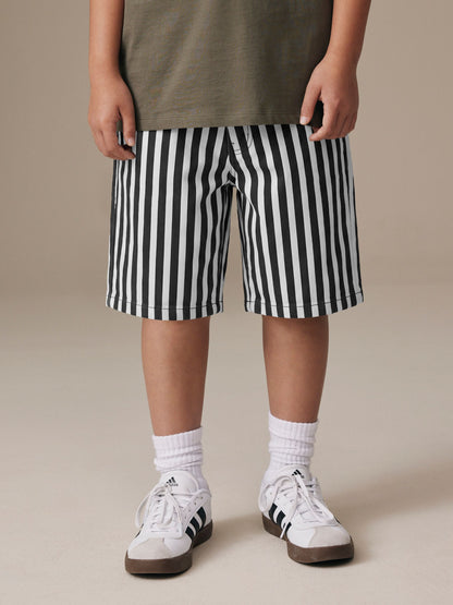 Dsiney Kidz - Black/White Twill Shorts (3-14yrs) image 1