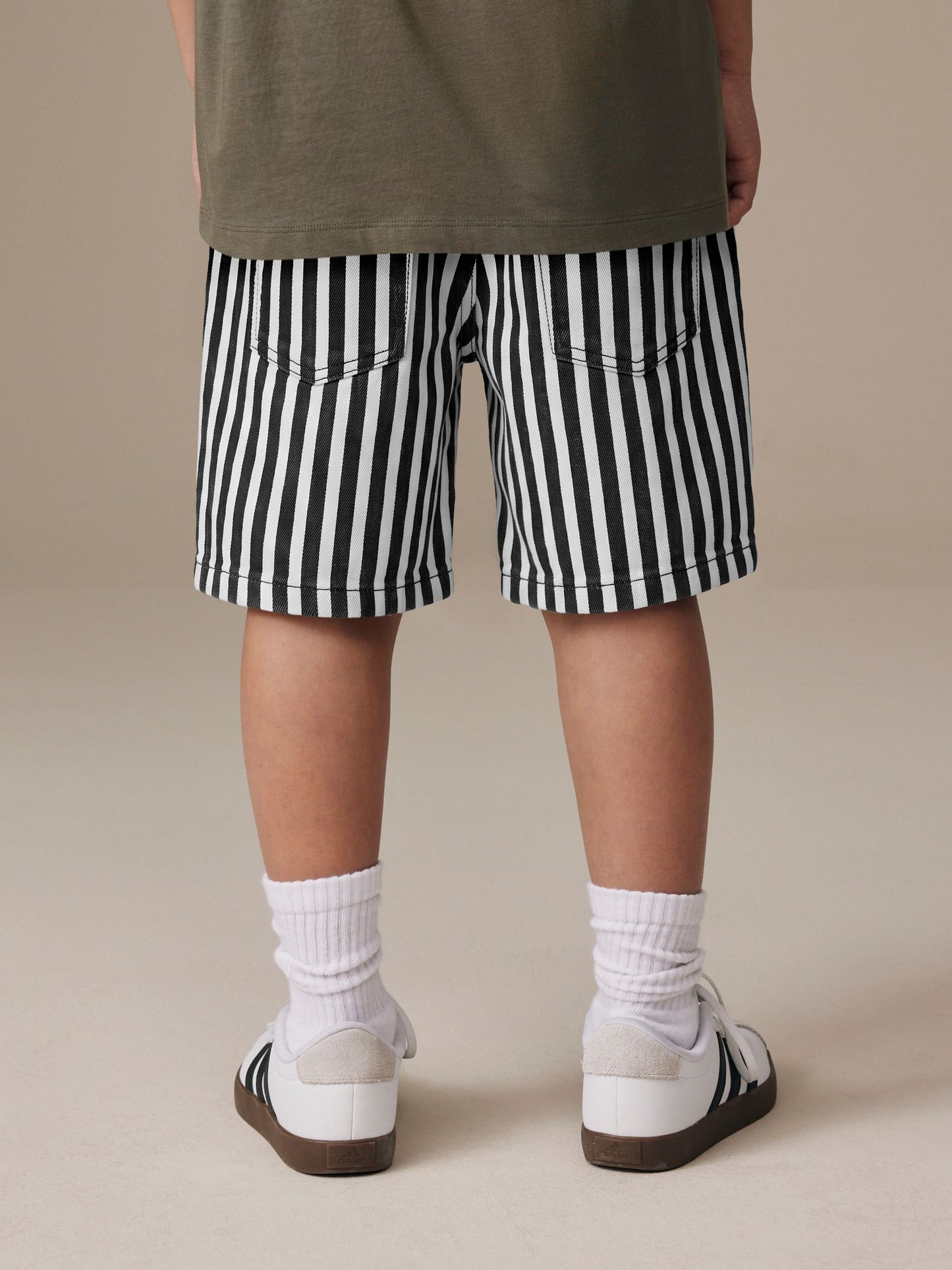 Dsiney Kidz - Black/White Twill Shorts (3-14yrs) image 3