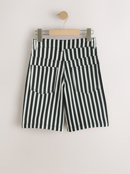Dsiney Kidz - Black/White Twill Shorts (3-14yrs) image 5