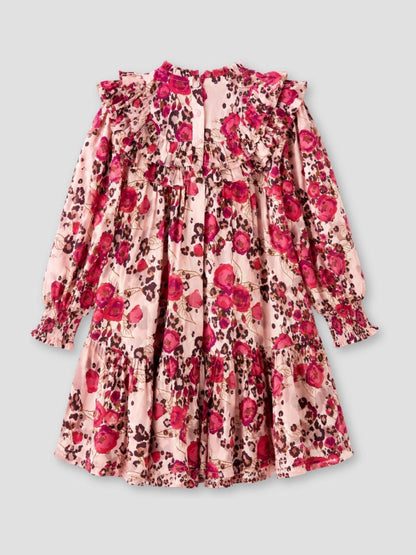 Dsiney Kidz - Angel & Rocket Pink Lyra Animal Rose Print Dress image 7