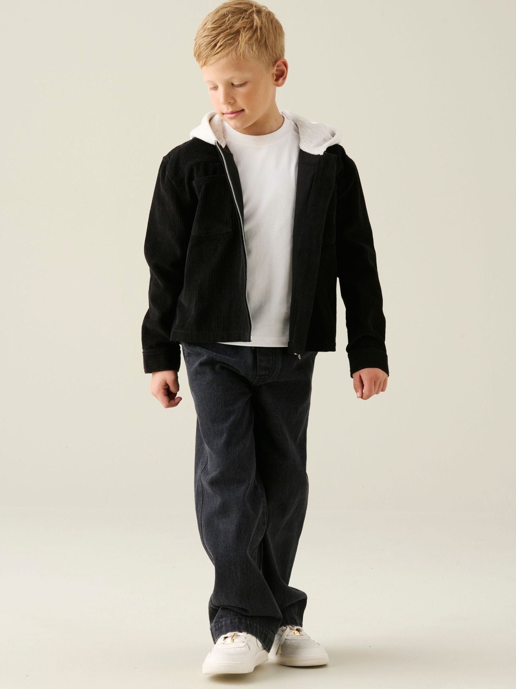 Dsiney Kidz - Angel & Rocket Black Sid Cord Shirt With Hood image 3
