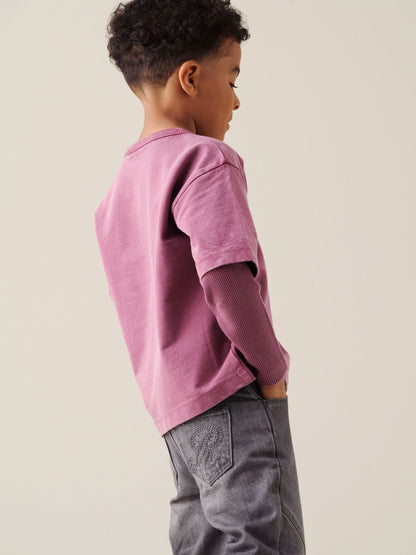 Dsiney Kidz - Angel & Rocket Purple Kyle Layered Sweatshirt image 2