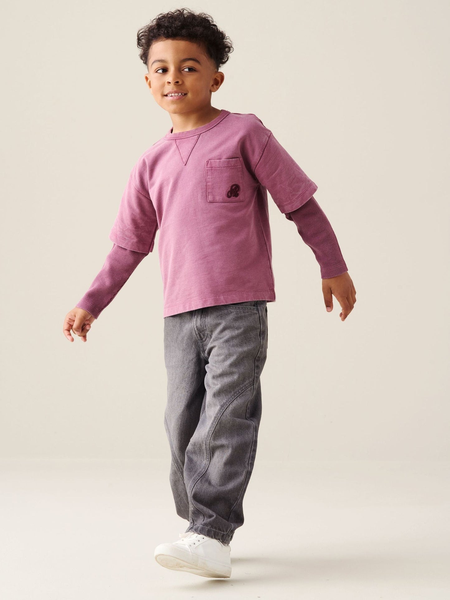 Dsiney Kidz - Angel & Rocket Purple Kyle Layered Sweatshirt image 4