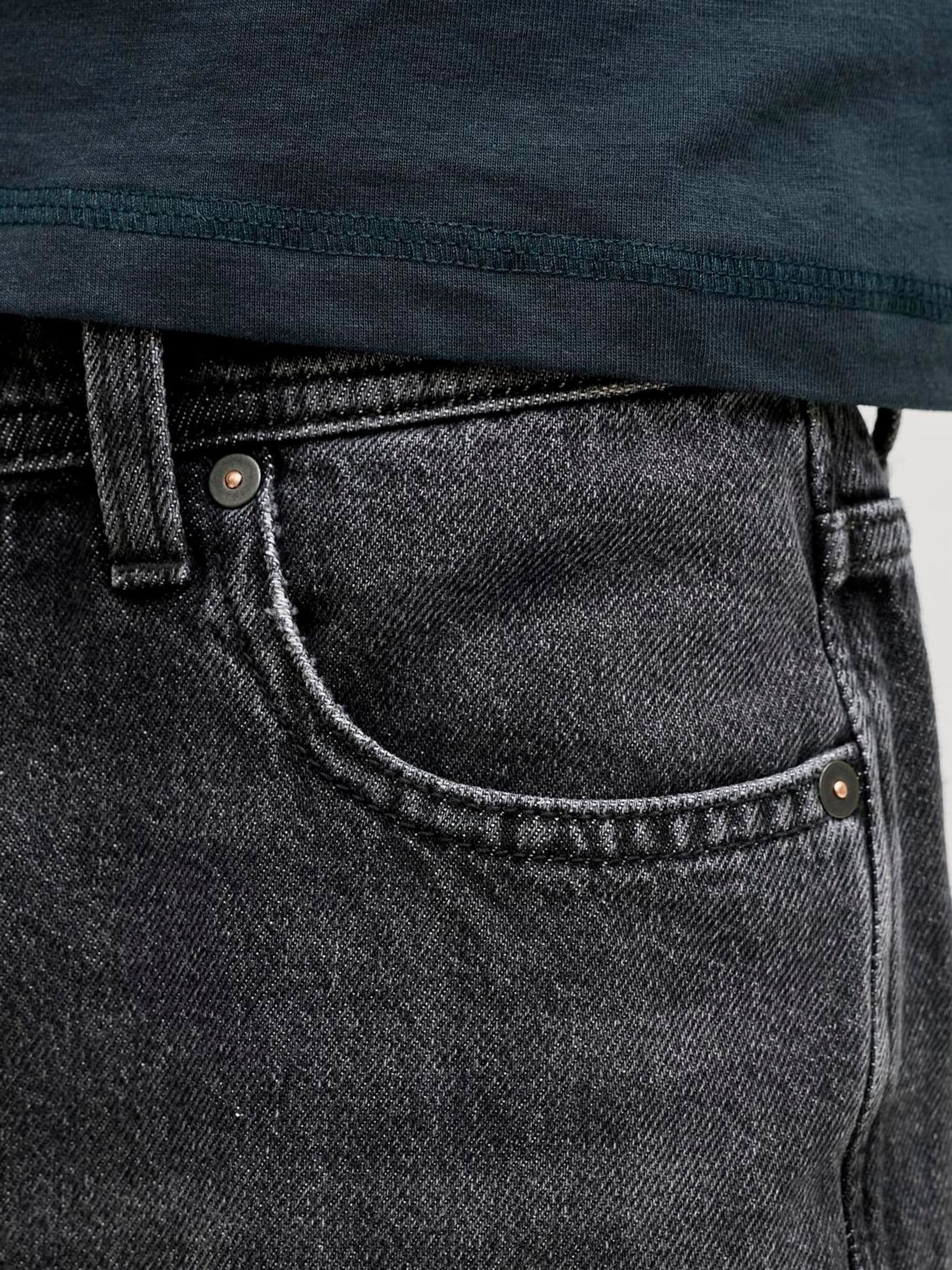 Dsiney Kidz - JACK & JONES Junior Black Baggy Fit Alex Denim Shorts image 4