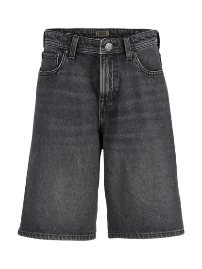 Dsiney Kidz - JACK & JONES Junior Black Baggy Fit Alex Denim Shorts image 6