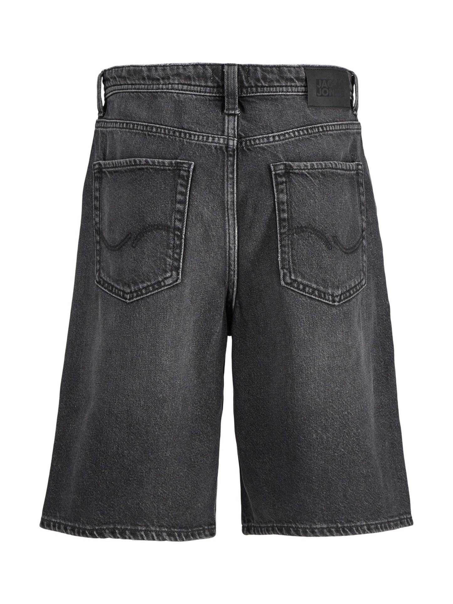 Dsiney Kidz - JACK & JONES Junior Black Baggy Fit Alex Denim Shorts image 7