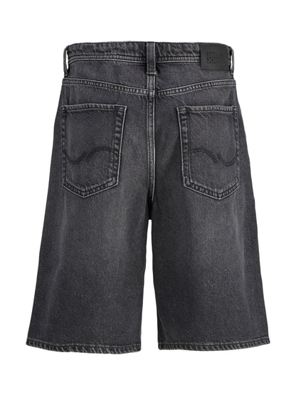 Dsiney Kidz - JACK & JONES Junior Black Baggy Fit Alex Denim Shorts image 7