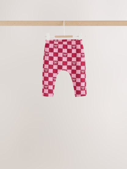 Dsiney Kidz - Burgundy Red Bow Baby Long Sleeve Top And Leggings 6 Piece Set (0mths-2yrs) image 5