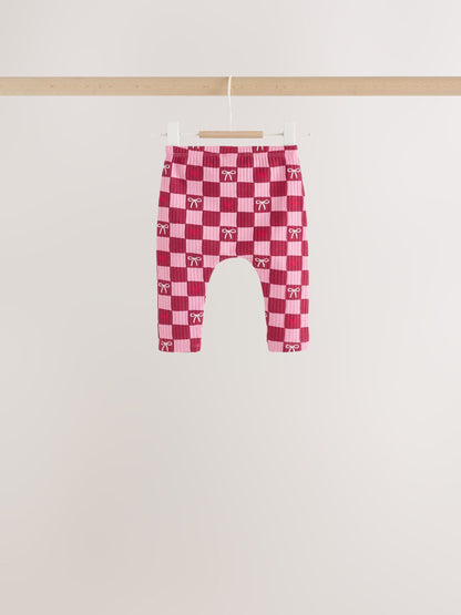 Dsiney Kidz - Burgundy Red Bow Baby Long Sleeve Top And Leggings 6 Piece Set (0mths-2yrs) image 6