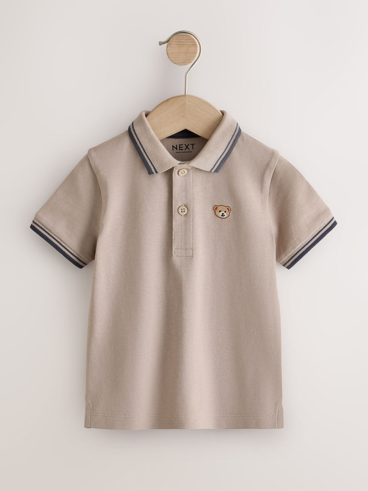 Dsiney Kidz - Blue/Neutral Polo Shirts 2 Pack (3mths-7yrs) image 3