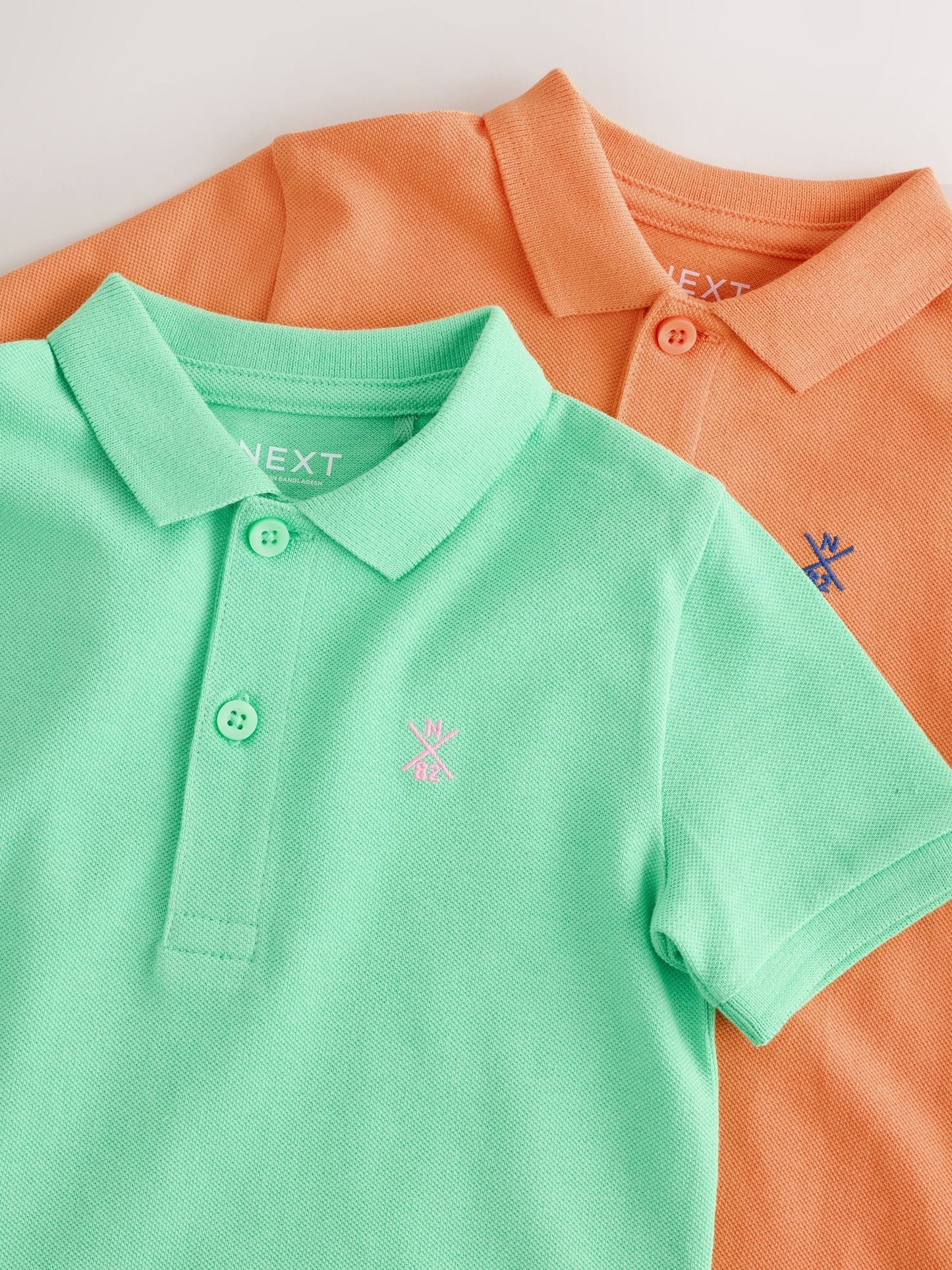 Dsiney Kidz - Green/Orange Polo Shirts 2 Pack (3mths-7yrs) image 5