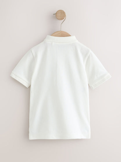 Dsiney Kidz - White Multicolour Digger Short Sleeve Embroidered Polo Shirt (6mths-7yrs) image 2