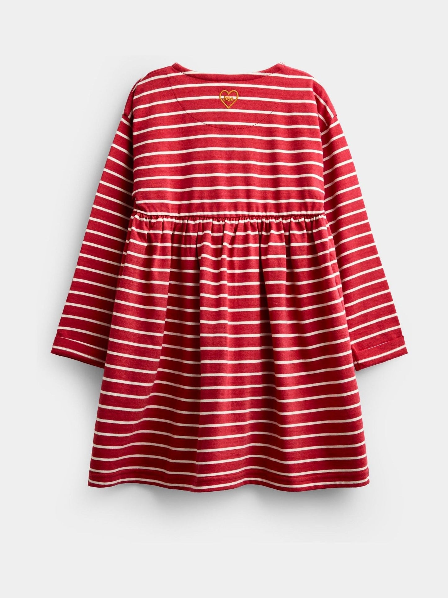 Dsiney Kidz - JoJo Maman Bébé Rust Orange Mushroom Chain Stitch Jersey Dress image 4