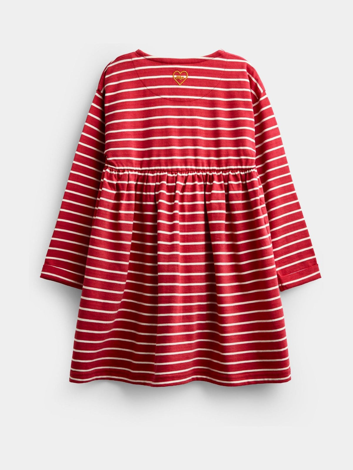 Dsiney Kidz - JoJo Maman Bébé Rust Orange Mushroom Chain Stitch Jersey Dress image 4