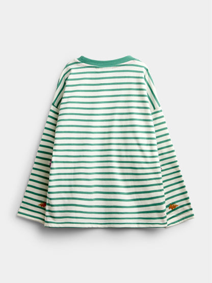 Dsiney Kidz - Jojo Maman Bébé Green Dino Embroidered Top image 2