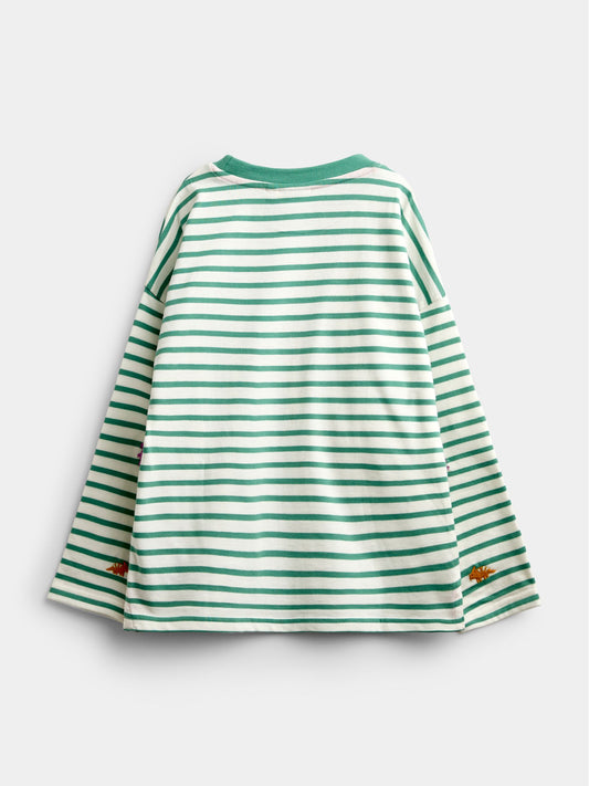 Dsiney Kidz - Jojo Maman Bébé Green Dino Embroidered Top image 2