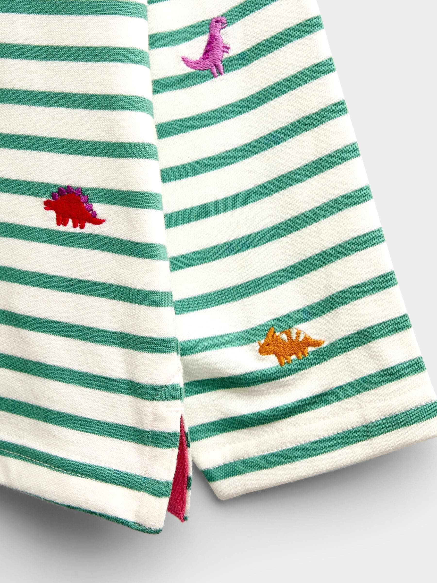 Dsiney Kidz - Jojo Maman Bébé Green Dino Embroidered Top image 3