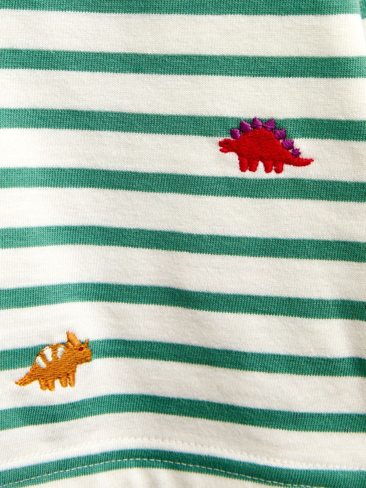 Dsiney Kidz - Jojo Maman Bébé Green Dino Embroidered Top image 4