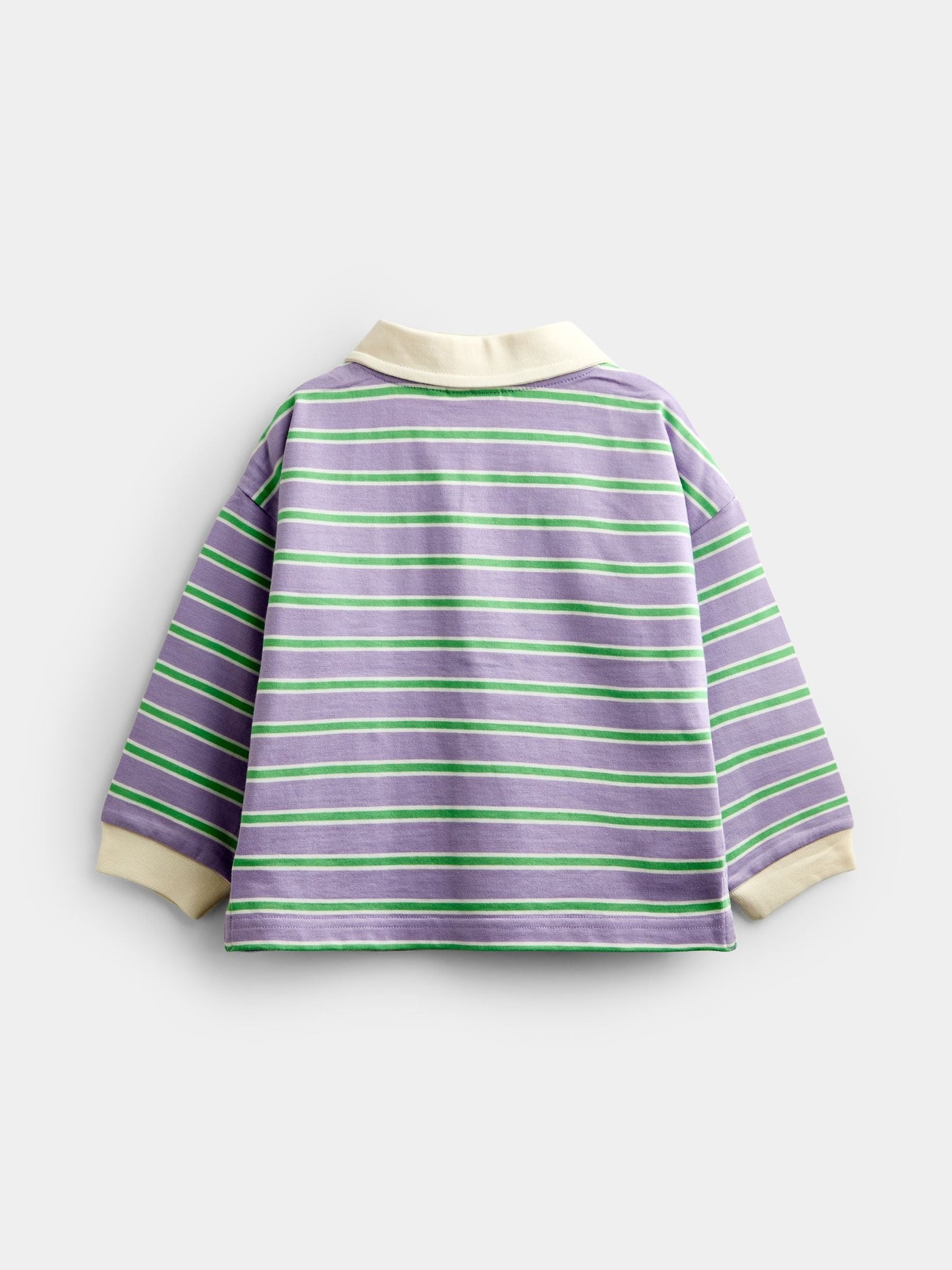 Dsiney Kidz - JoJo Maman Bébé Lilac Purple Dog Appliqué Rugby Shirt image 2