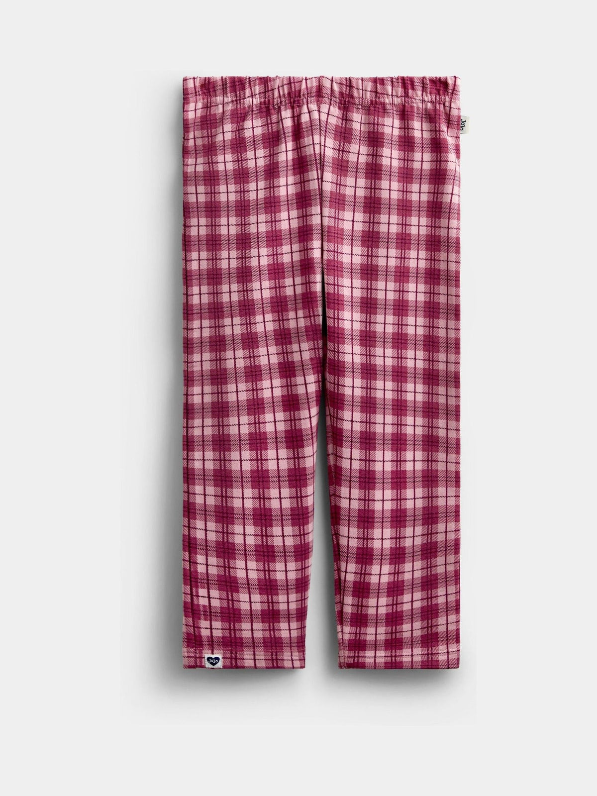 JoJo Maman Bébé Blue Marl Cherry Gingham 2 -Pack Appliqué & Check Leggings - image 2