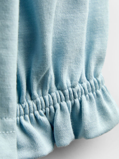 Dsiney Kidz - Jojo Maman Bébé Light Blue Flowers Embroidered Collar Top image 4