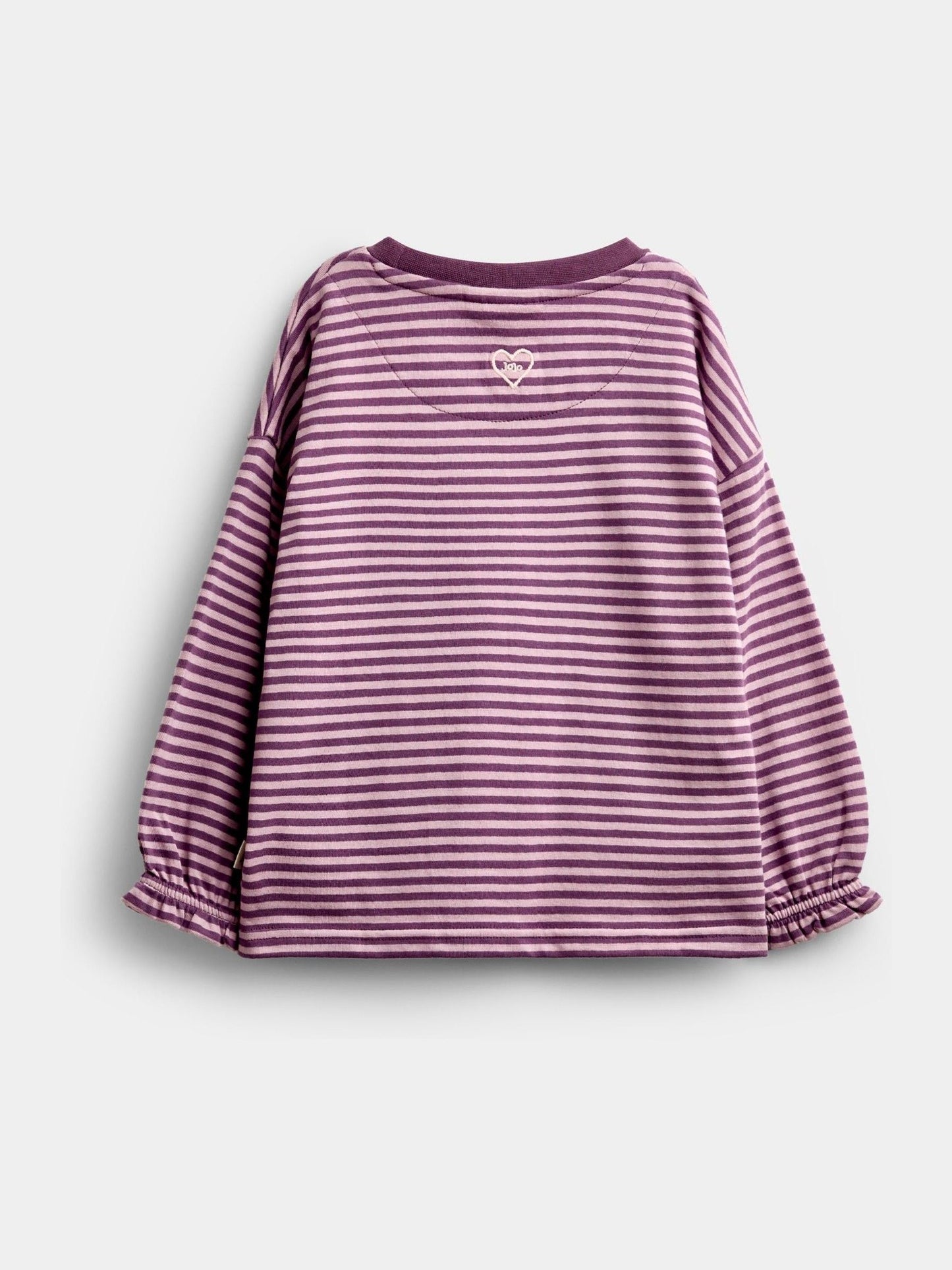 Dsiney Kidz - JoJo Maman Bébé Plum Purple Fairy Striped Top image 2