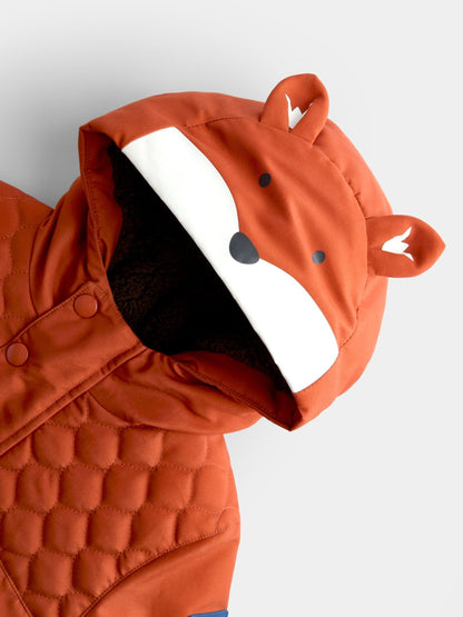 JoJo Maman Bébé Orange Fox Parka Jacket - image 5