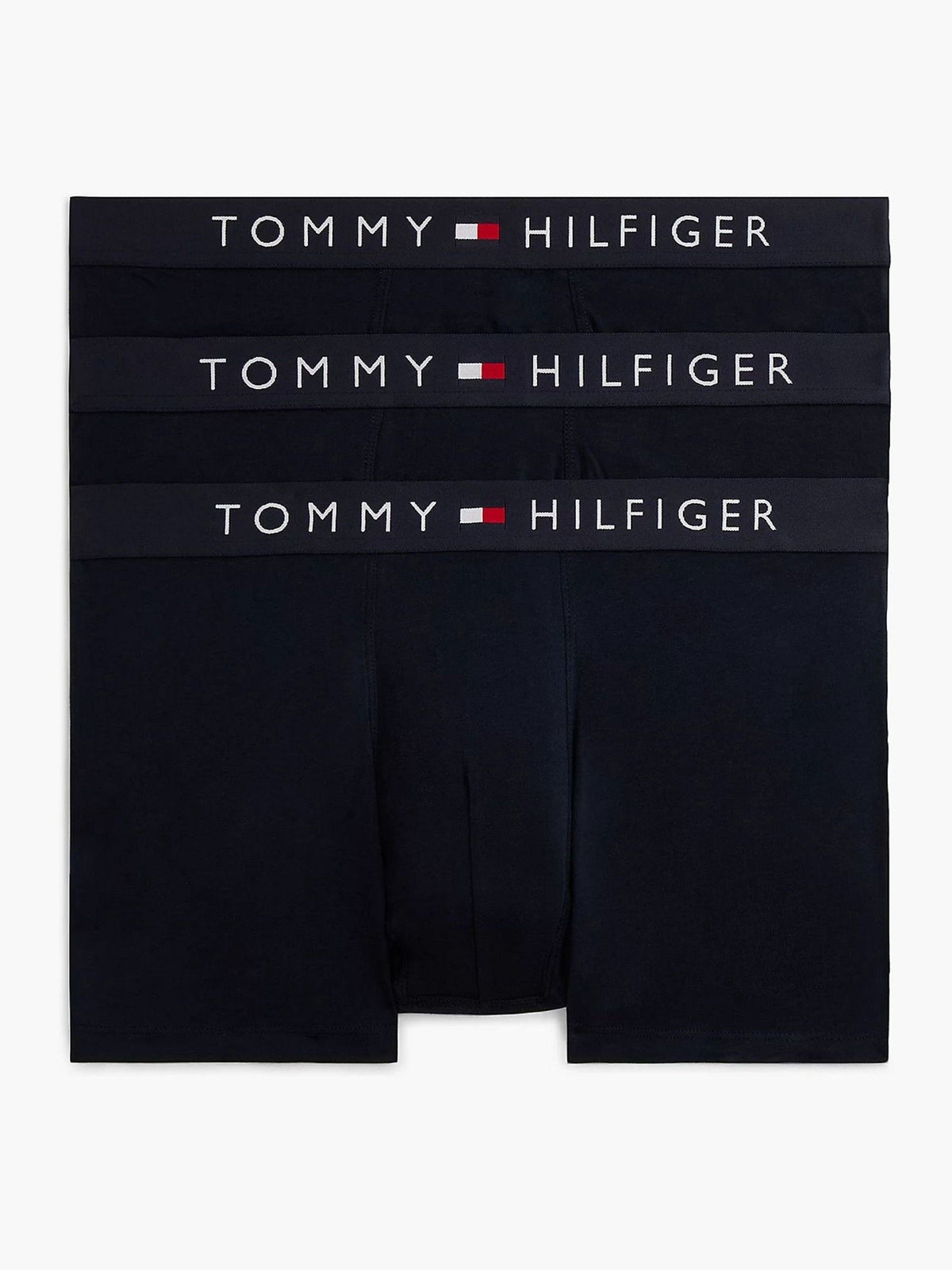 Dsiney Kidz - Tommy Hilfiger Blue Cotton Stretch Trunks 3 Pack image 2