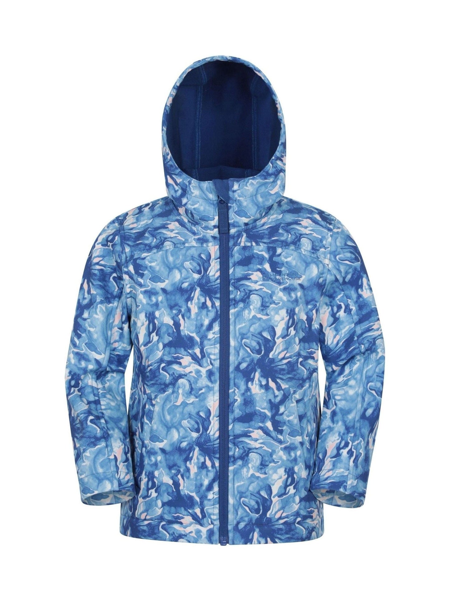 Dsiney Kidz - Mountain Warehouse Green Exodus Kids Printed Water-Resistant Softshell Jacket image 1