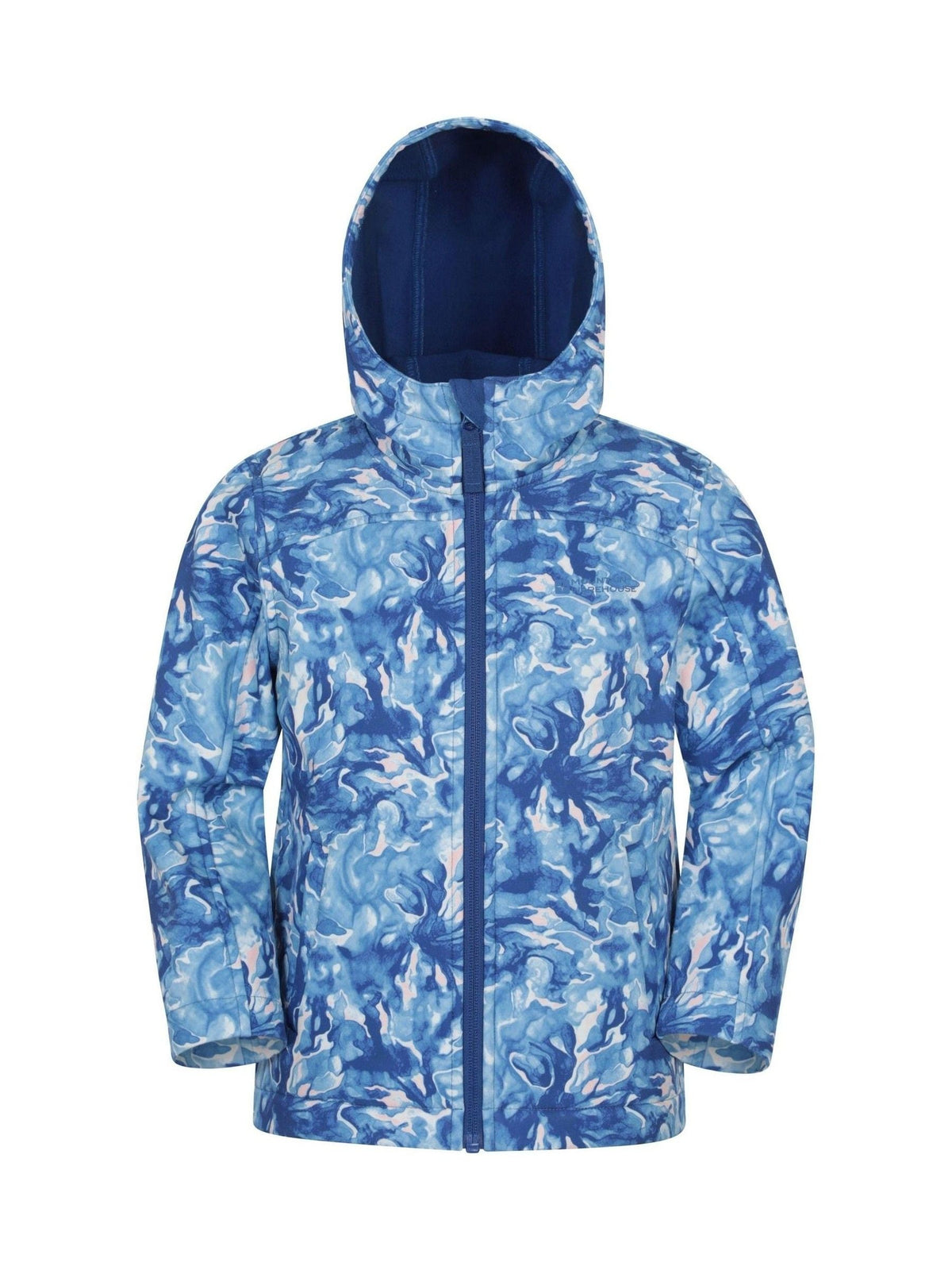 Dsiney Kidz - Mountain Warehouse Green Exodus Kids Printed Water-Resistant Softshell Jacket image 1