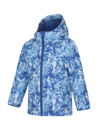 Dsiney Kidz - Mountain Warehouse Green Exodus Kids Printed Water-Resistant Softshell Jacket image 2