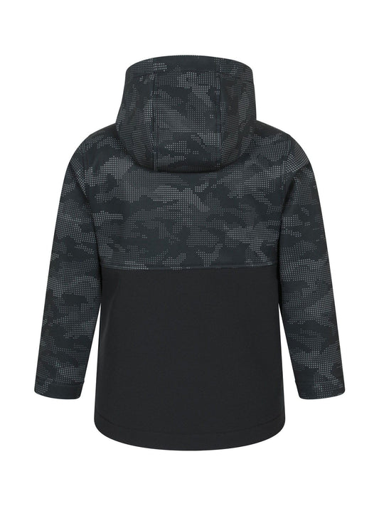 Dsiney Kidz - Mountain Warehouse Grey Exodus Kids Printed Water-Resistant Softshell Jacket image 2