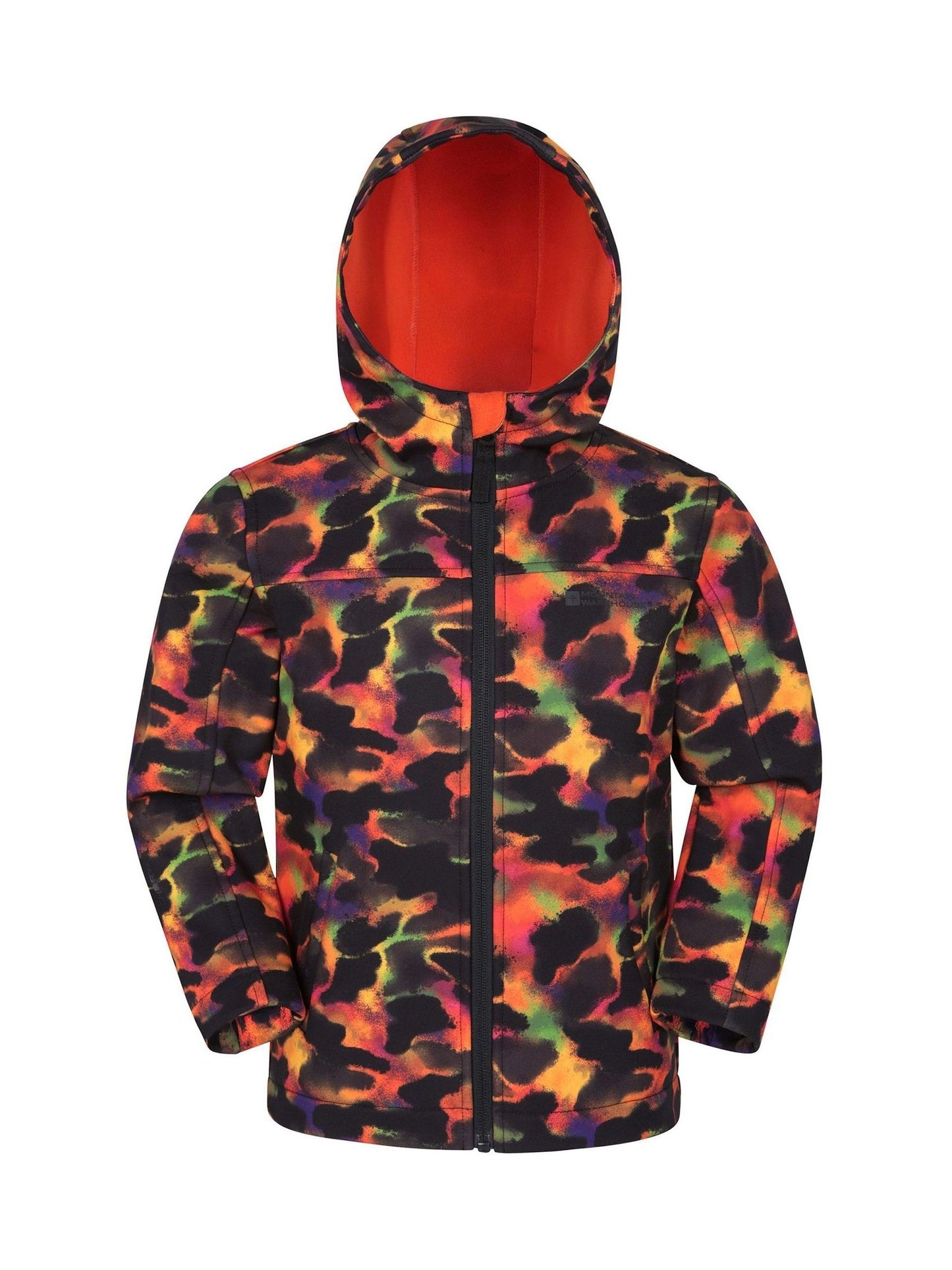 Dsiney Kidz - Mountain Warehouse Red Exodus Kids Printed Water-Resistant Softshell Jacket image 1
