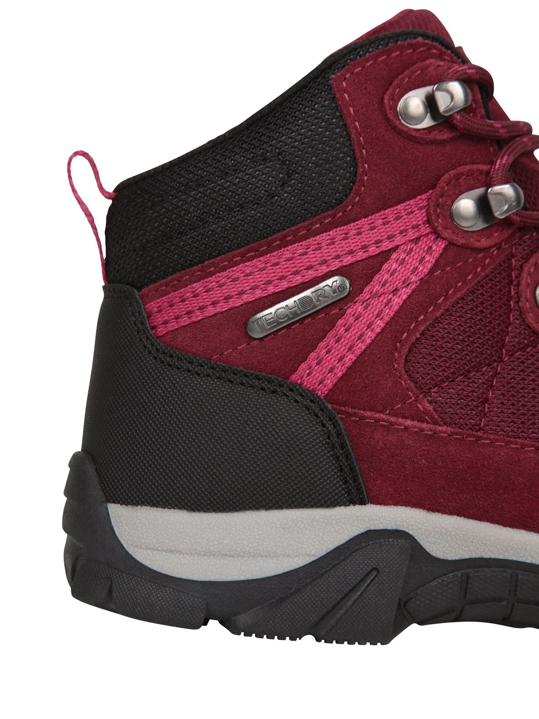 Mountain Warehouse Red Trail Kids Waterproof Walking Boots image 5