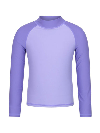 Dsiney Kidz - Mountain Warehouse Light Purple Long Sleeve Rash Vest image 1