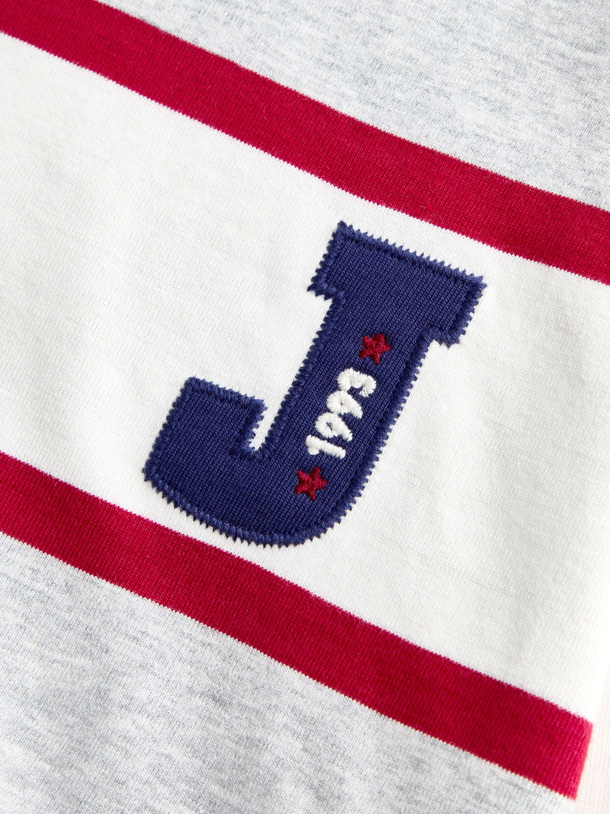 JoJo Maman Bébé Grey Marl Varsity Top - image 4