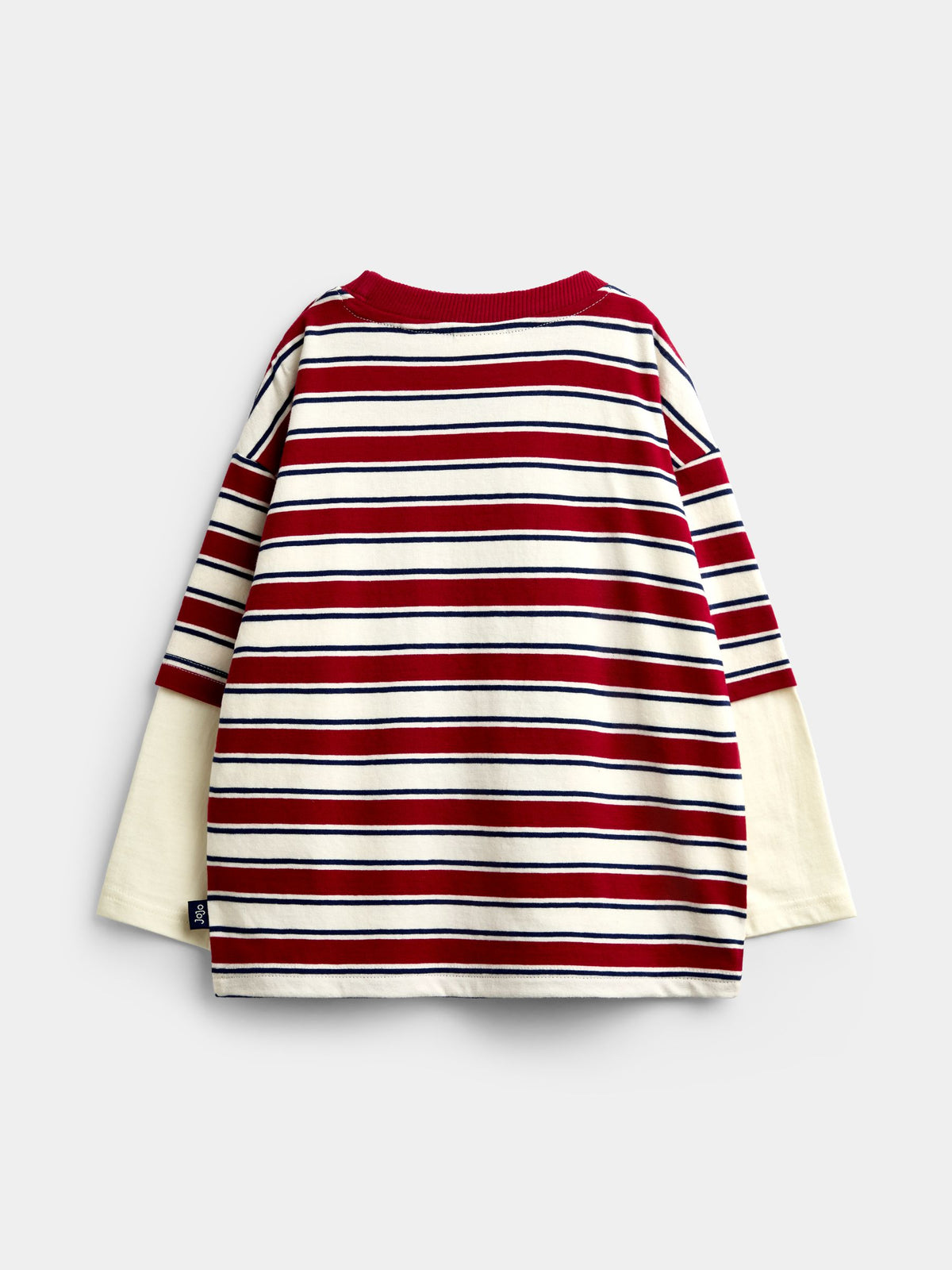 JoJo Maman Bébé Red Stripe Slogan Top - image 2