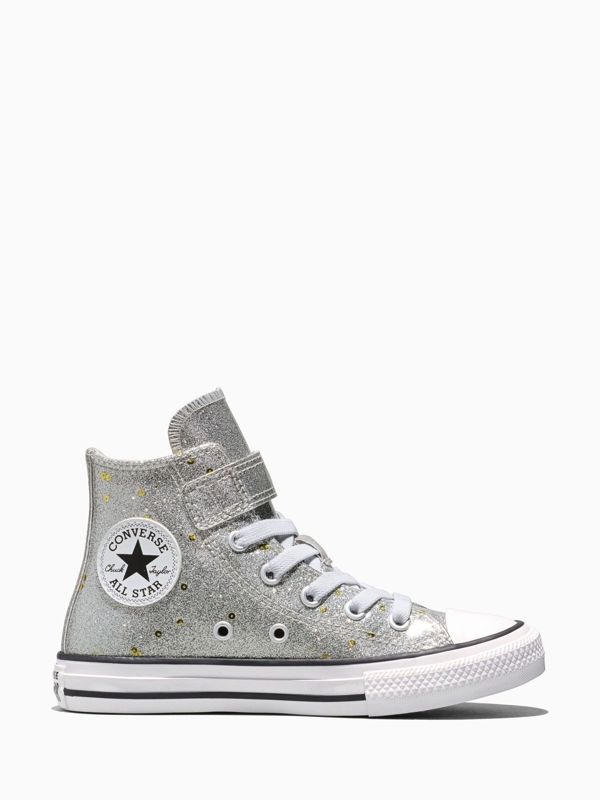 Dsiney Kidz - Converse Grey Chuck Taylor Glitter Sequins High Trainers image 1