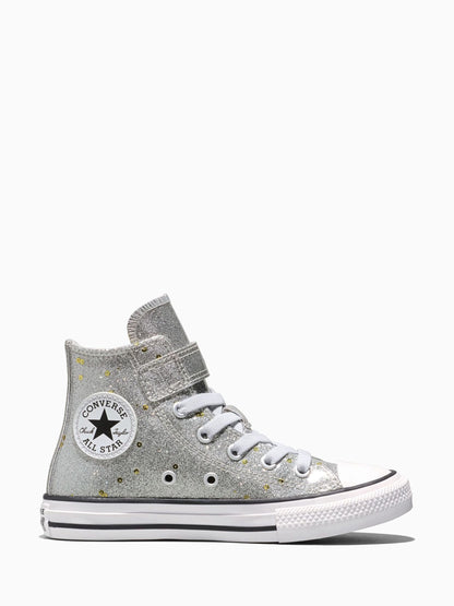 Dsiney Kidz - Converse Grey Chuck Taylor Glitter Sequins High Trainers image 1