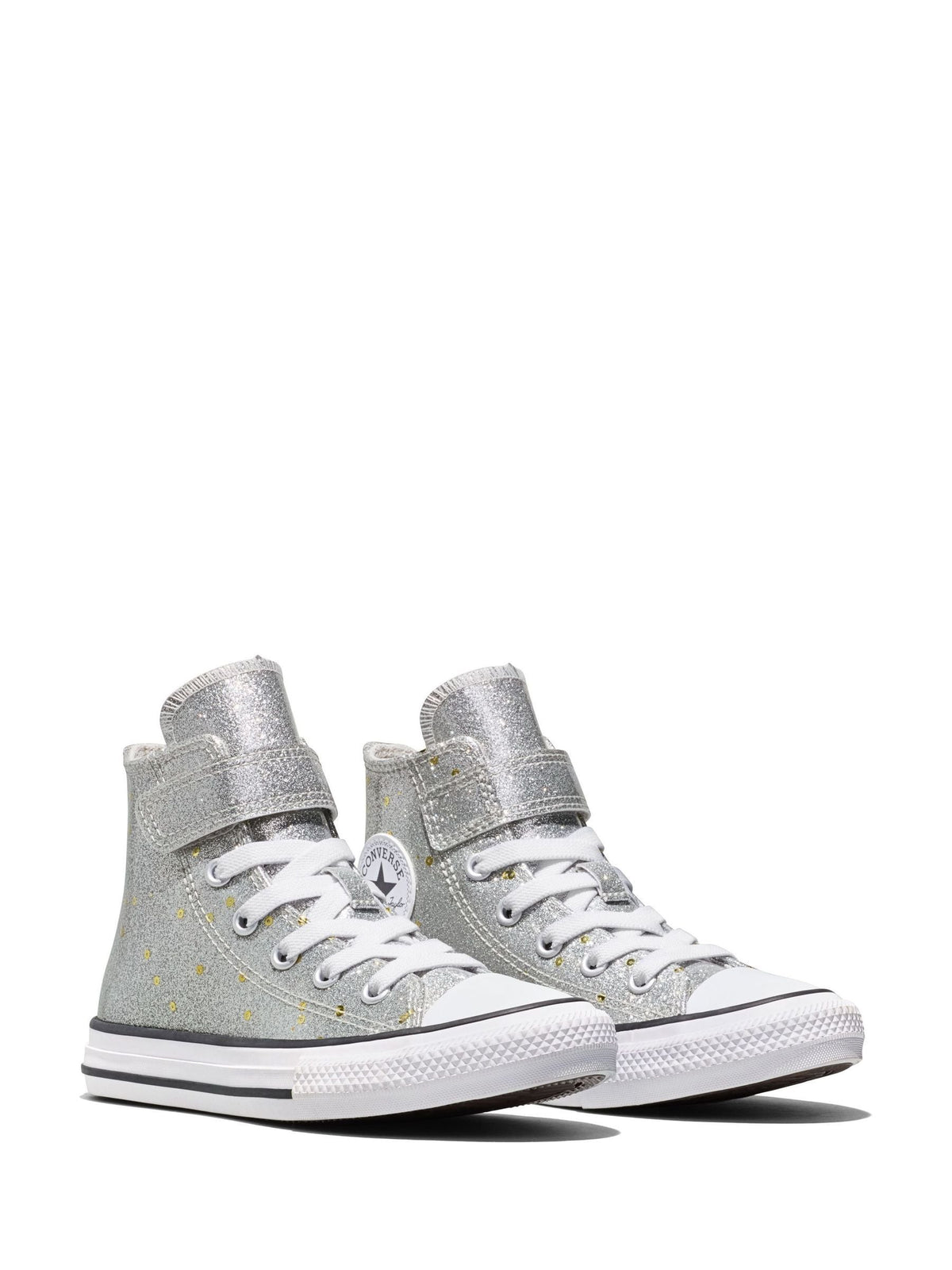 Dsiney Kidz - Converse Grey Chuck Taylor Glitter Sequins High Trainers image 3