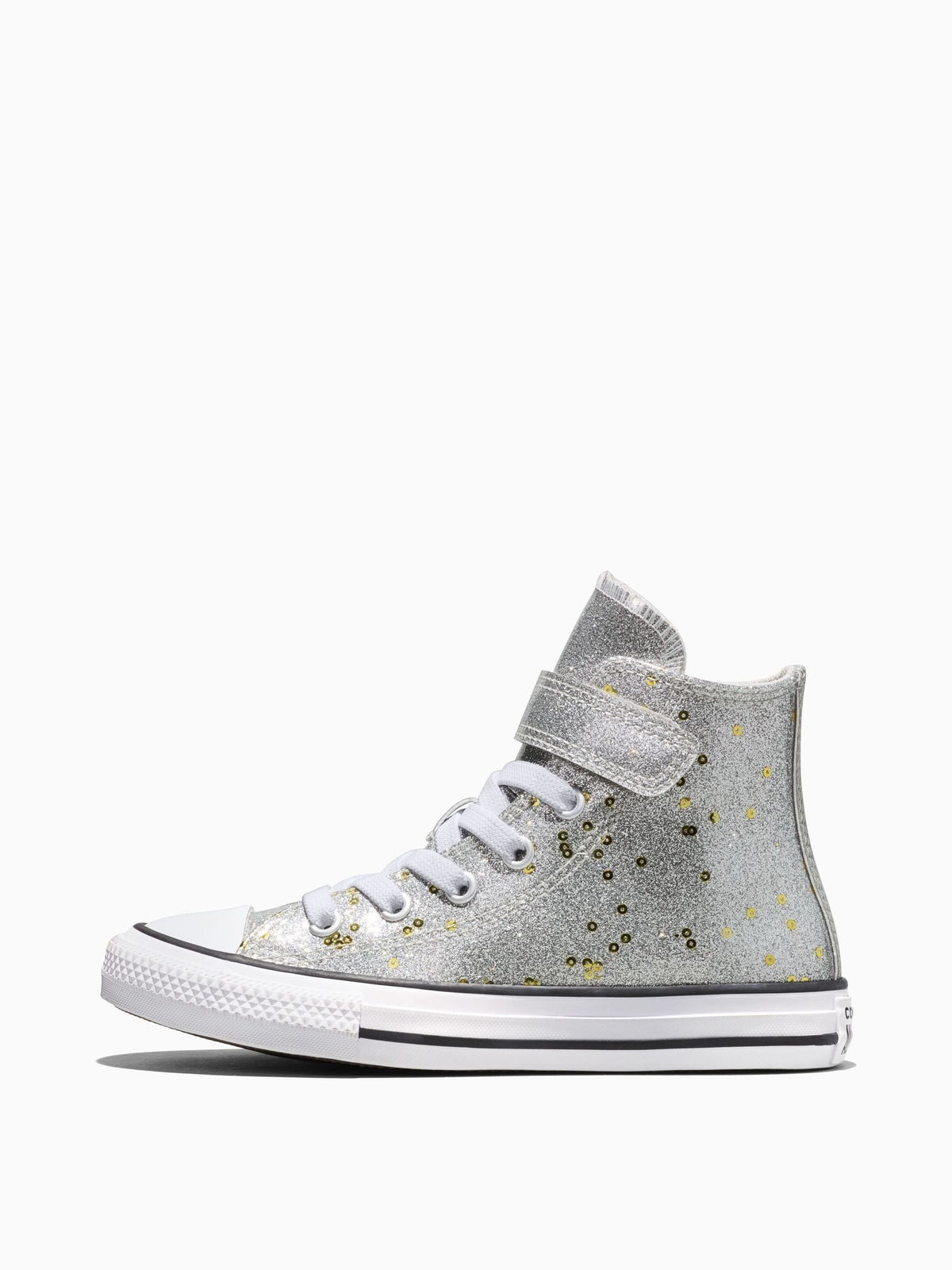 Dsiney Kidz - Converse Grey Chuck Taylor Glitter Sequins High Trainers image 6