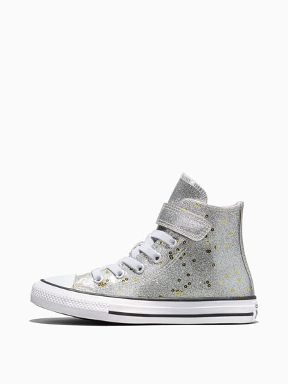 Dsiney Kidz - Converse Grey Chuck Taylor Glitter Sequins High Trainers image 6