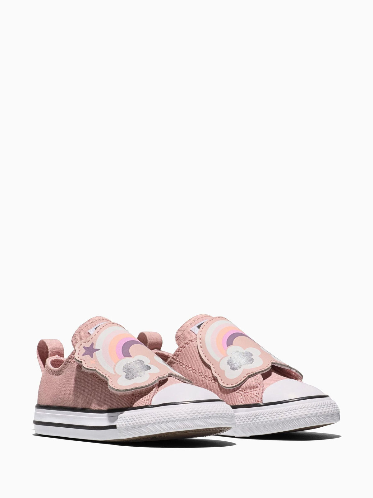 Converse White Chuck Taylor One Strap Rainbows Low Trainers - image 3