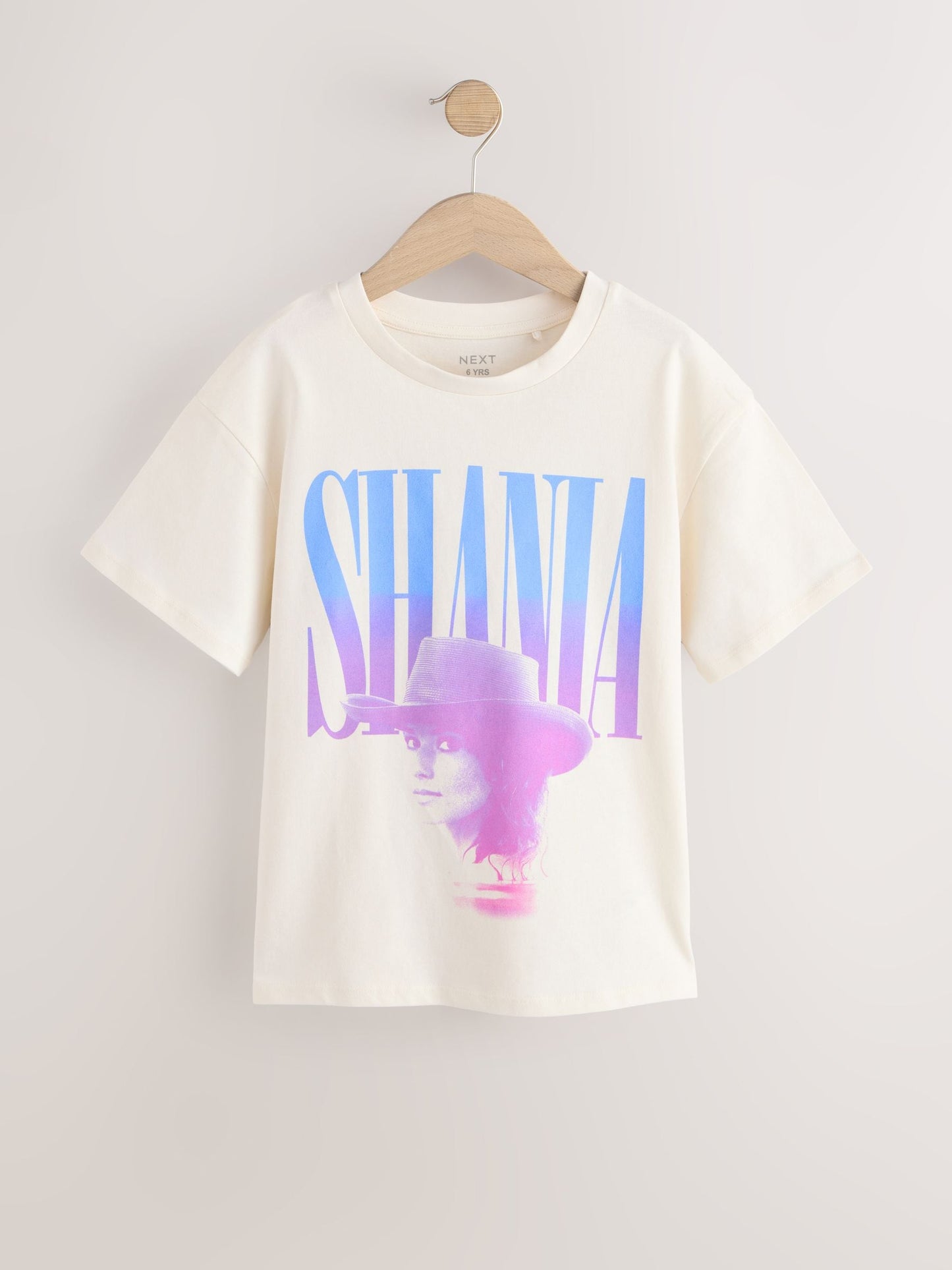 Dsiney Kidz - Ecru Shania Twain Oversized Graphic T-Shirt (3-16yrs) image 6