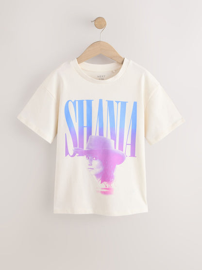 Dsiney Kidz - Ecru Shania Twain Oversized Graphic T-Shirt (3-16yrs) image 6
